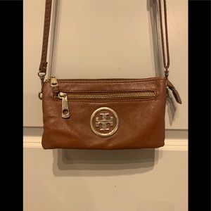 ⚡️⚡️TORY BURCH Brown Leather Crossbody Bag⚡️⚡️